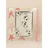 Hand-painted portrait glass photo frame